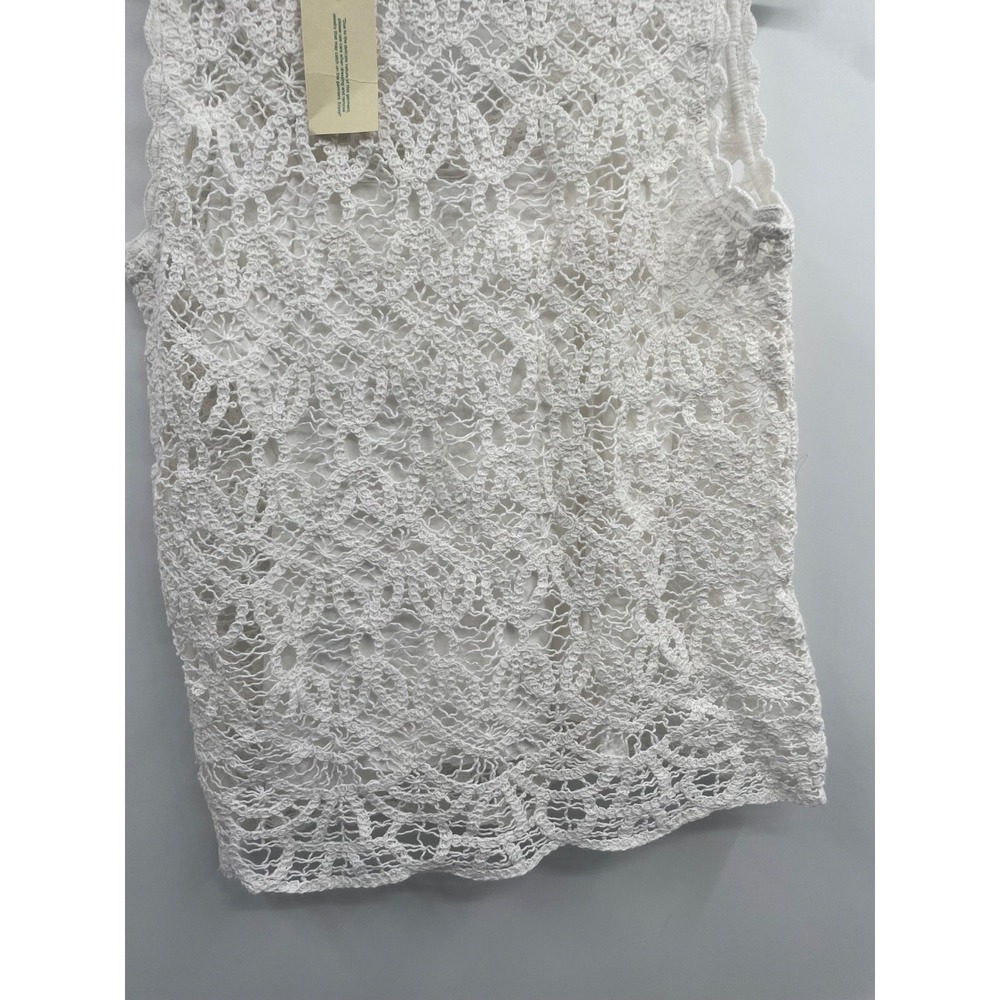 Sundance‎ Tank Top Womens Small White Khloe Crochet Lace Sleeveless Summer NWT - Picture 5 of 13